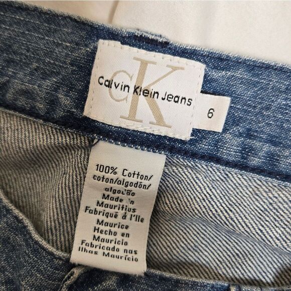 VINTAGE Y2K Calvin Klein embroidered floral bootcut‎ flare jeans 6 - Picture 5 of 11